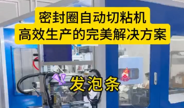 「視頻」密封圈自動(dòng)切粘機(jī)，高效生產(chǎn)的完美解決方案