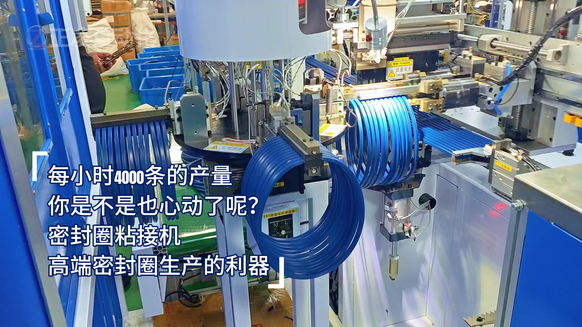 每小時(shí)4000條的產(chǎn)量，你是不是也心動(dòng)了呢？密封圈粘接機(jī)，高端密封圈生產(chǎn)的利器